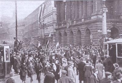 1918 Praha Narodni divadlo Политическая элита молодой Чехословакии