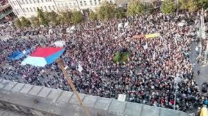 Demostrace proti Babisove 2019 Демонстрация в Праге против премьера Бабиша